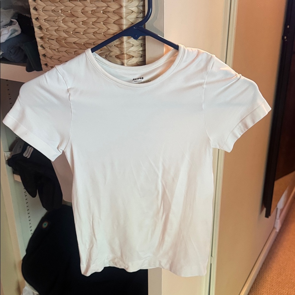 SKIMS White Short Sleeve Tee